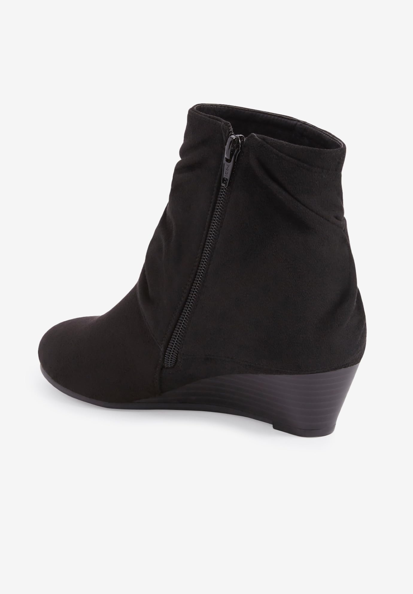 Comfortview Women's Wide Width The Inez Bootie - Comfortable Ankle Boots for Wide Feet | Perfect for Work, Office & Casual Outfits