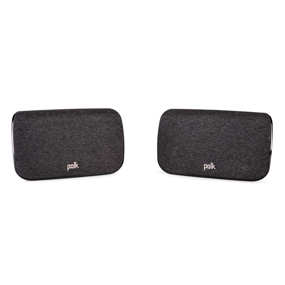 Polk Audio SR2 Wireless Surround Sound Speakers for Polk React & Magnifi Soundbars - Immersive 3D Audio, Easy Bluetooth Setup, Flexible Placement | Home Theater, Gaming & Movie Night Experience (2-Pack)