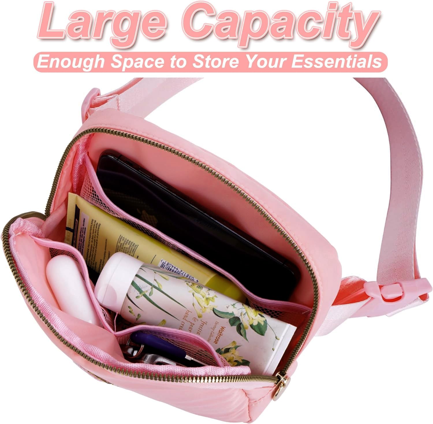 Best Dance Recital Gifts for Girls Age 8-12 - Cute Crossbody Belt Bag & Waist Pack for Kids & Teens | Perfect Dance Class Accessory & Birthday Present (Peach) | Ideal for Dance Practice, School & Travel
