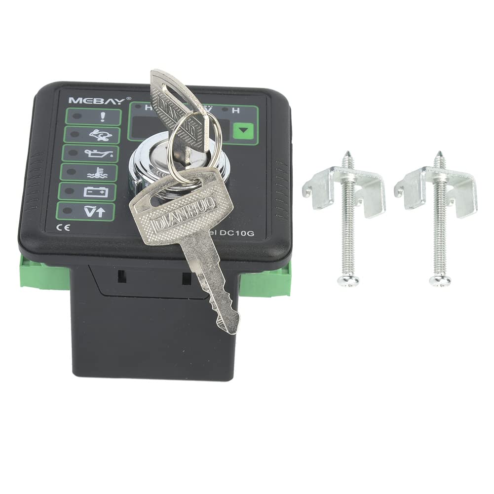 SOONHUA DC10G Manual Start Controller for Generators - Engine Control Panel Module Replacement Part - Perfect for Backup Power Systems & Emergency Generators