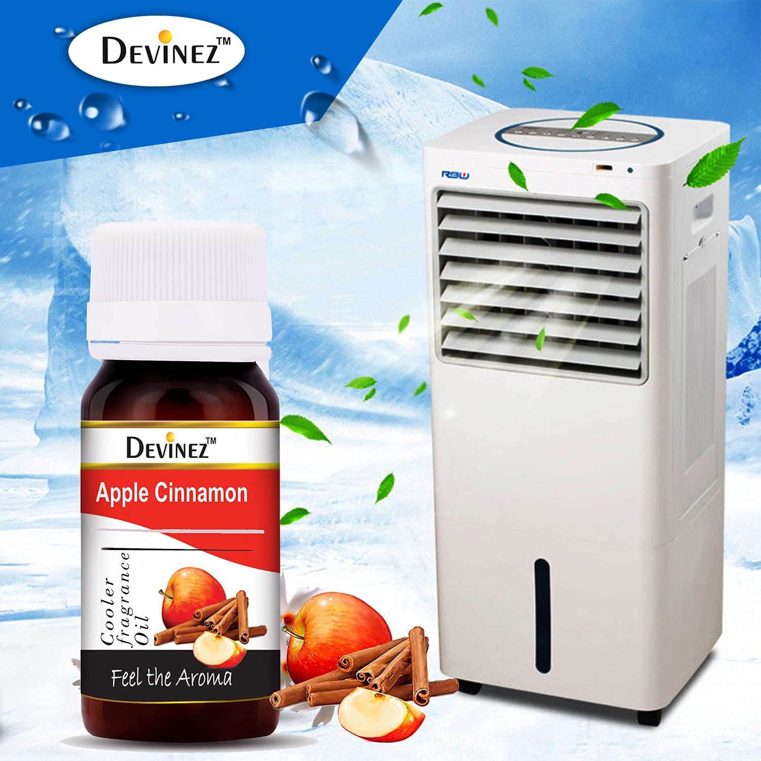 Devinez Apple Cinnamon & Rose Cooler Perfume for Women - 60ml Long-Lasting Fragrance, Fresh Floral Scent for Daily Wear, Office & Date Night