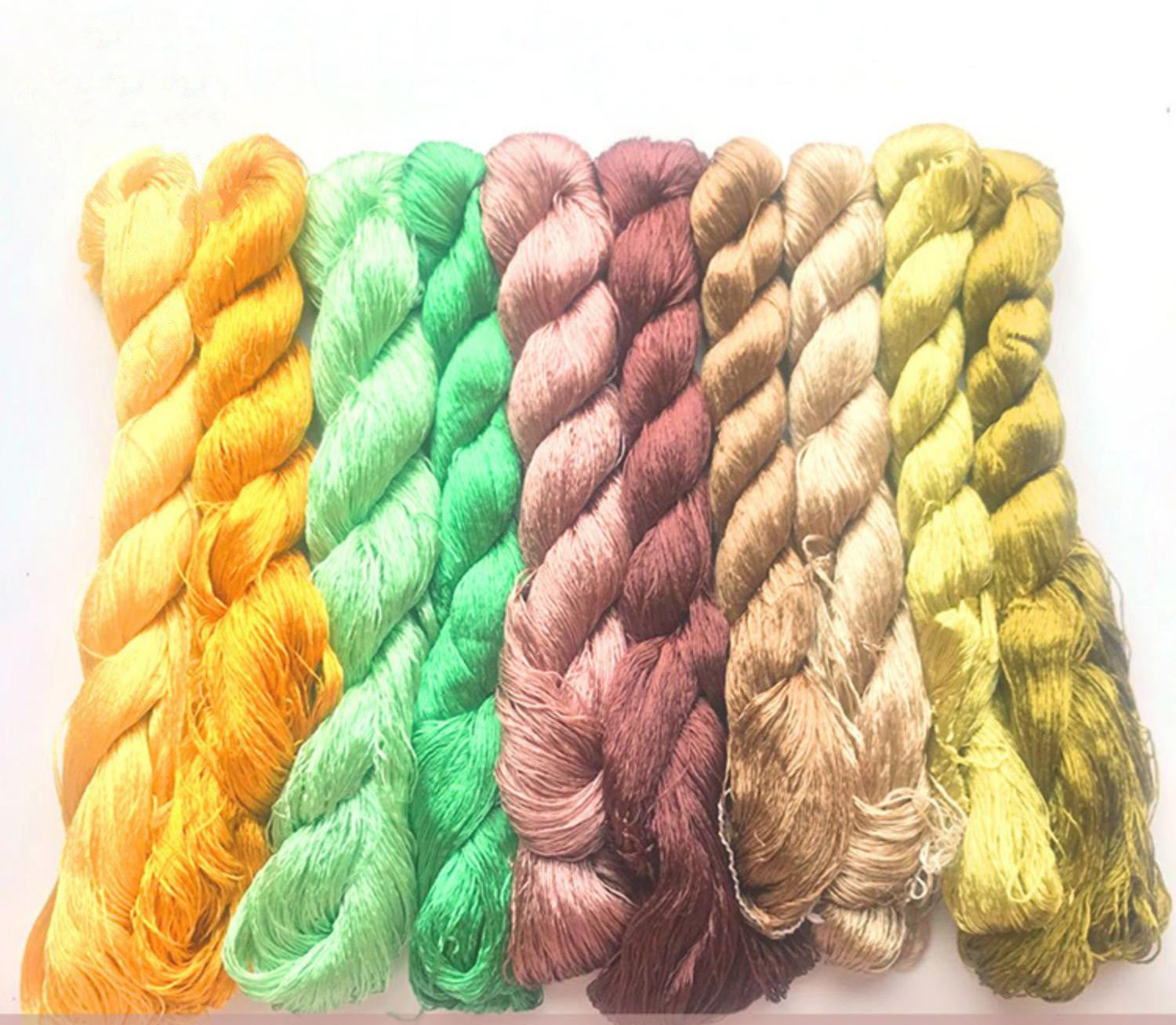 400m Suzhou Embroidery Mulberry Silk Thread Set (10 Spools) - Premium Hand Embroidery Thread for Needlework, Cross Stitch & DIY Craft Projects
