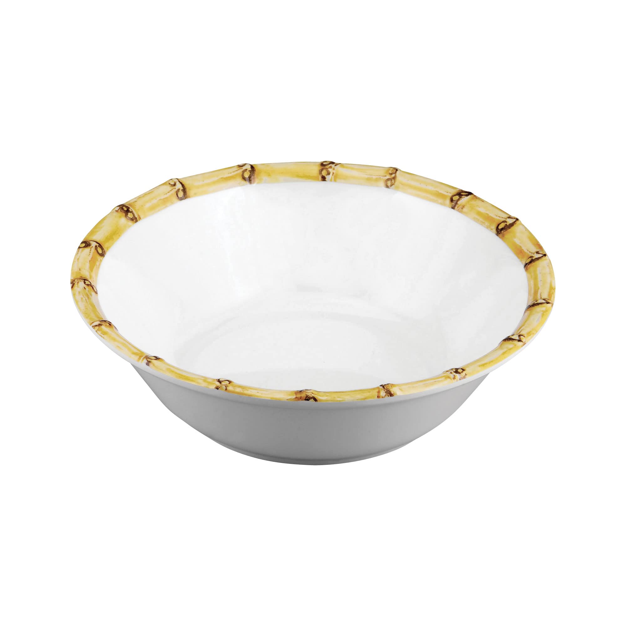 UPware 16-Piece Melamine Dinnerware Set - Durable Bamboo Design Plates & Bowls for 4 People, Includes Dinner Plates, Salad Plates, Dessert Plates & Bowls - Perfect for Outdoor Dining, Picnics, Camping & Everyday Use