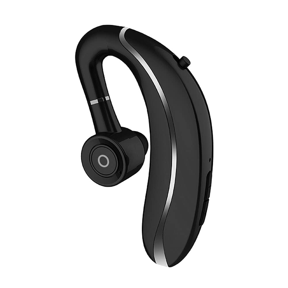YOUOOK Bluetooth Headset V5.0 - Wireless Single Ear Headphone with Mic, Ultra-Light Hands-Free Ear Hook Design for Business Calls, Office Work & Driving | Perfect for Conference Calls, Commuting & Remote Work