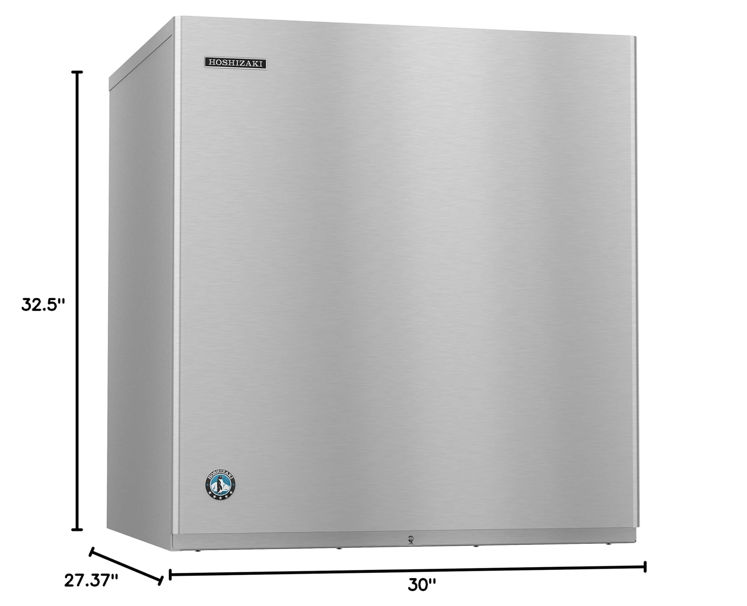HOSHIZAKI KM-901MRJ Commercial Ice Maker Machine - Remote-Cooled Modular Cube Ice Machine for Restaurants, Bars, and Hotels - High Efficiency Under Counter Ice Maker for Business Use