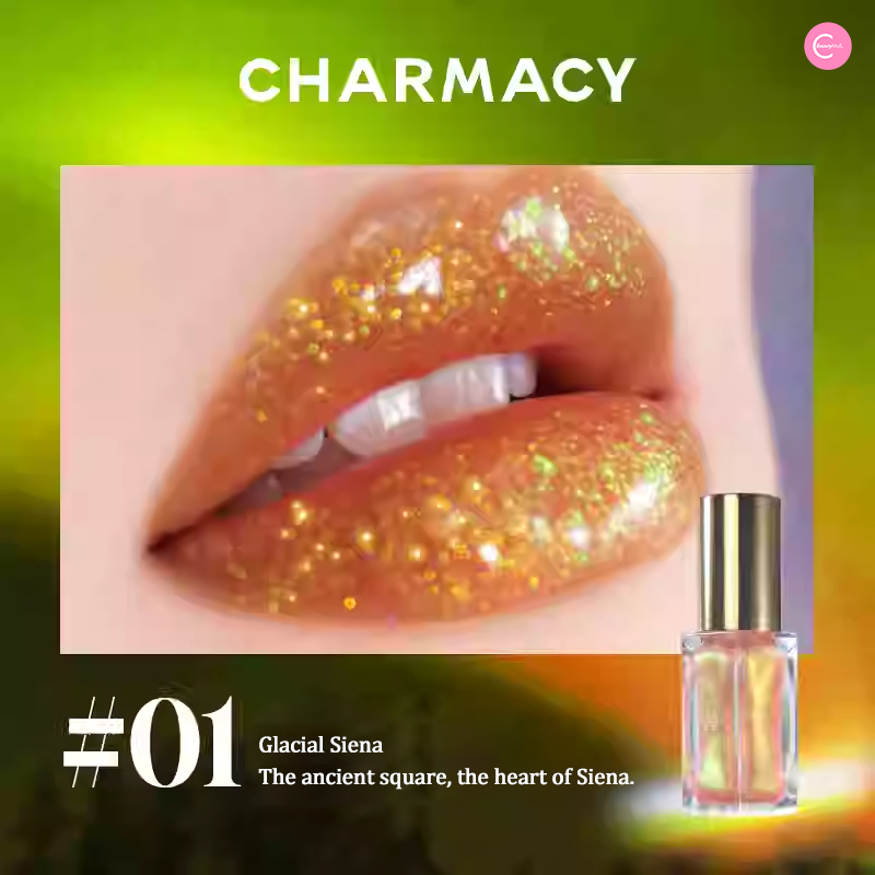 CHARMACY Aurora Prism Lip Gloss - Shimmering Hydrating Lip Gloss with Vitamin E | Perfect for Everyday Wear, Parties & Special Occasions