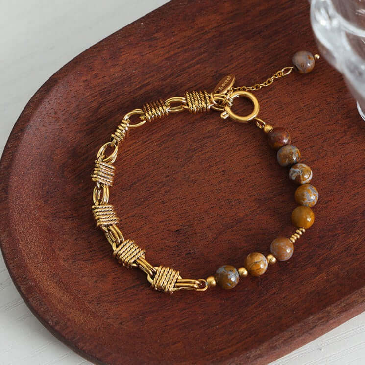 Freshwater Pearl & Agate Pig Nose Bracelet for Women - Elegant Adjustable Beaded Jewelry Gift for Birthday, Anniversary | Perfect for Daily Wear, Office & Special Occasions | E379