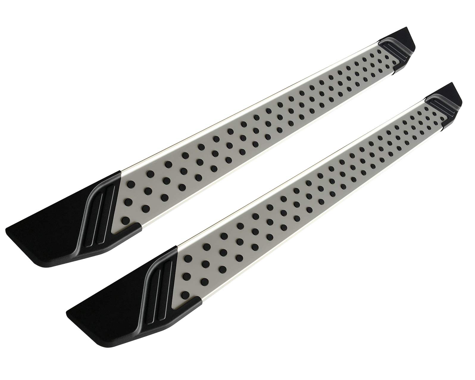 Black Horse Off-Road Aluminum Vortex Running Boards VO-H1882 - Heavy Duty Side Steps for Trucks & SUVs - Perfect for Off-Roading, Camping & Outdoor Adventures