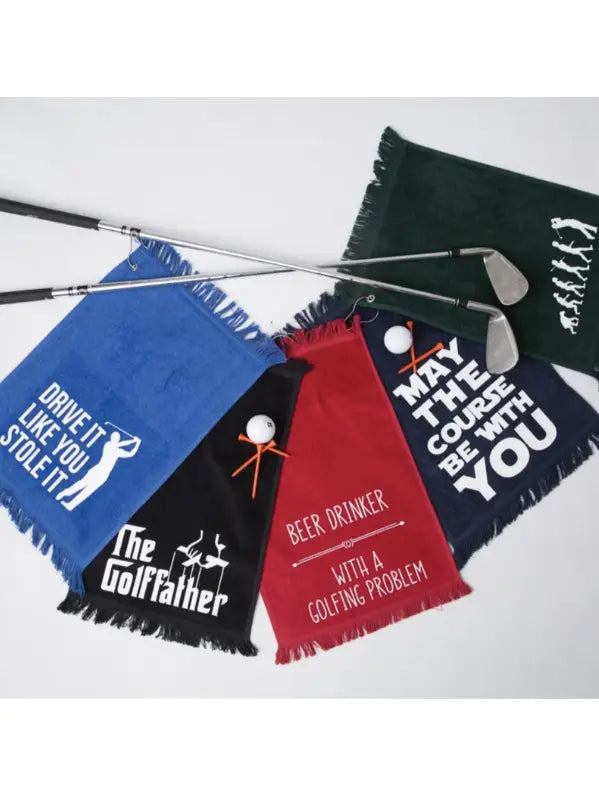 Premium Microfiber Golf Towel - The Golf Father - Absorbent & Quick-Drying for Golfers - Perfect for Golf Course, Driving Range & Club Cleaning