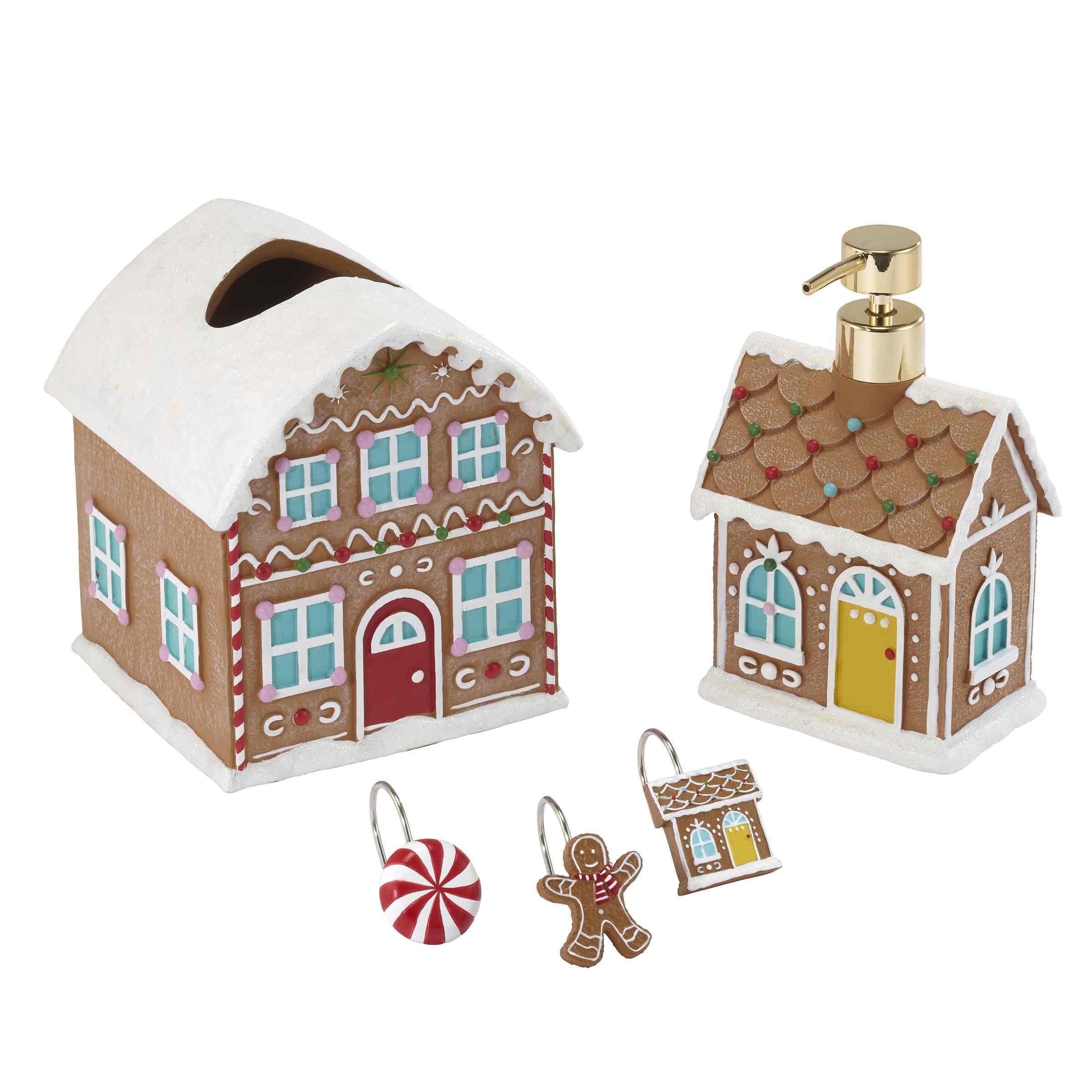 Avanti Linens Resin Soap Dispenser & Lotion Pump - Elegant Countertop Accessories for Bathroom & Kitchen, Christmas Decor (Sweet Treat Collection) - Perfect for Holiday Gifts & Home Decor