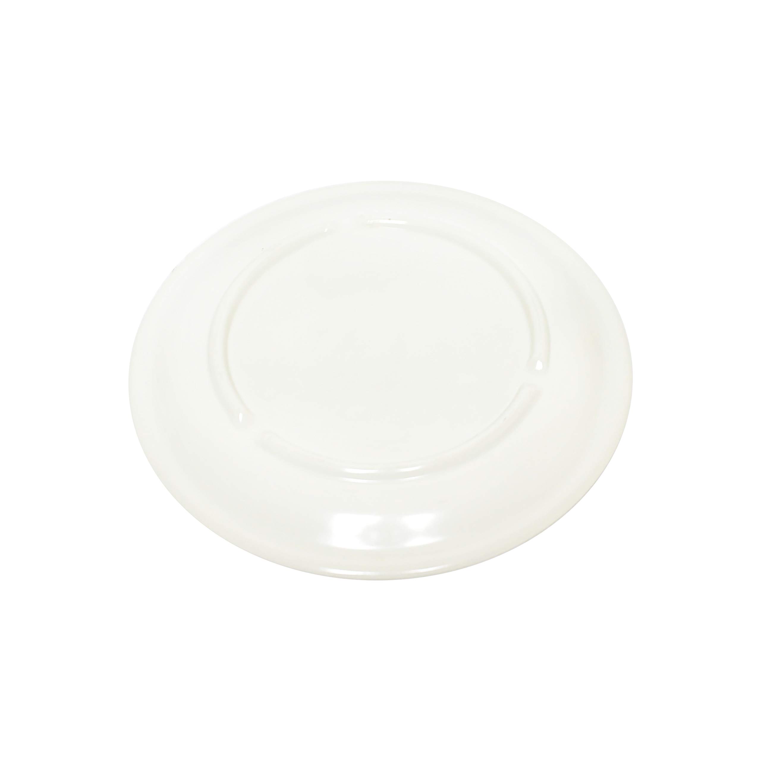 Ivory Melamine Dinner Plates 6.5 Inch - Set of 12 Narrow Rim Round Plates for Restaurants, Catering & Outdoor Dining - Durable & Stylish Dishware