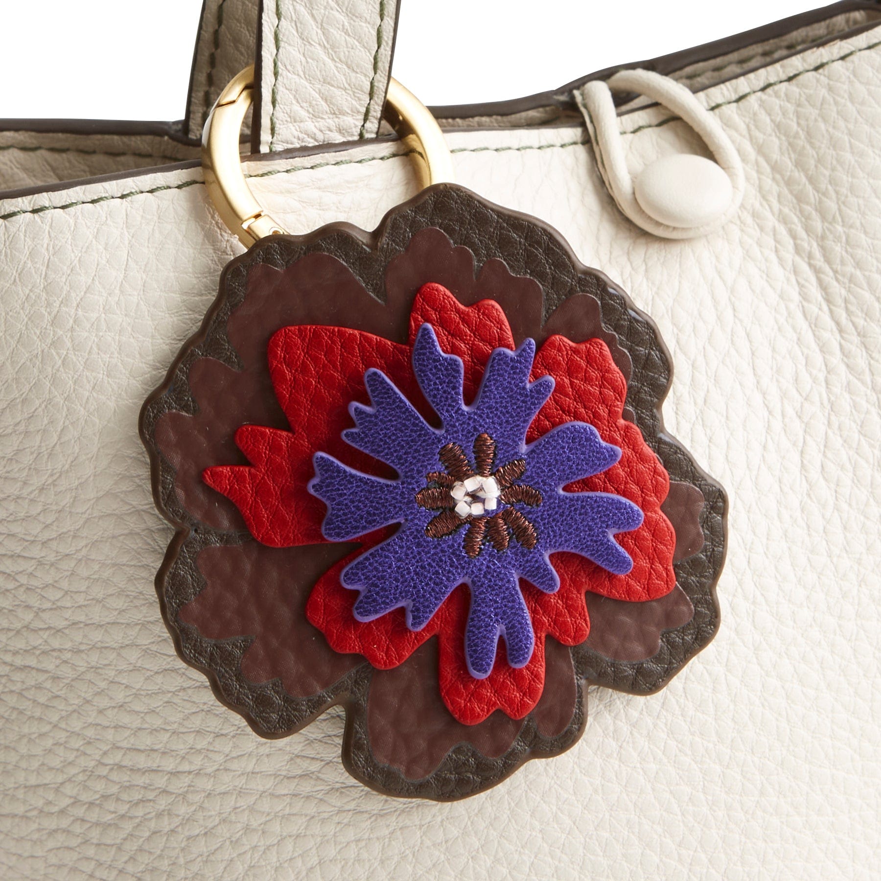 Flower Bag Charm - Cute Floral Keychain for Women & Girls - Perfect for Handbags, Backpacks, and Purse Accessories