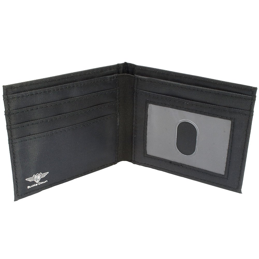 Batman Black/Yellow Canvas Bi-Fold Wallet for Men - Secure RFID Blocking Slim Bifold Wallet - Perfect for Everyday Use, Travel & Gifts