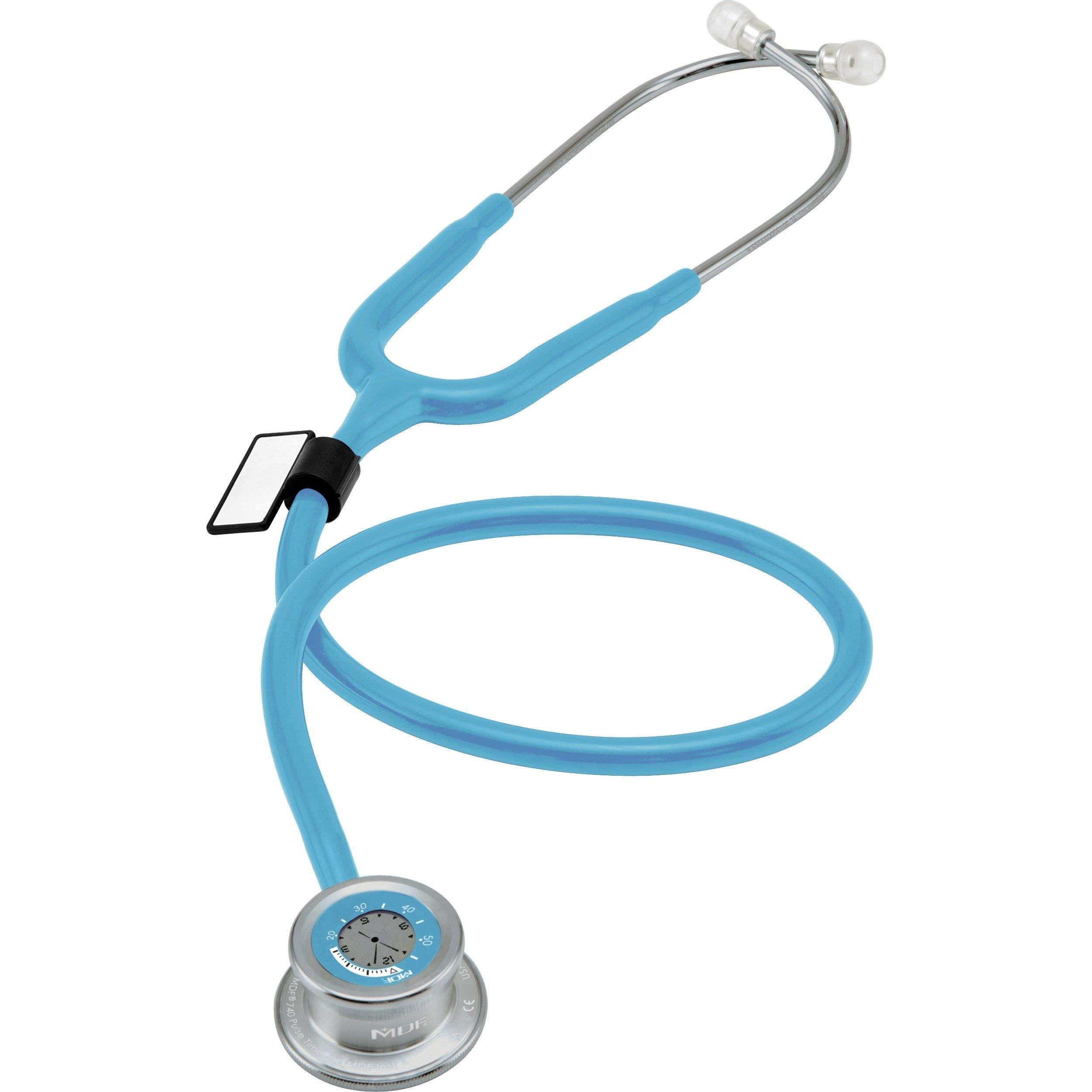 Pulse Time® Professional Stethoscope - Light Blue | Ideal for Nurses, Doctors & Medical Students | Accurate Heart & Lung Sound Monitoring
