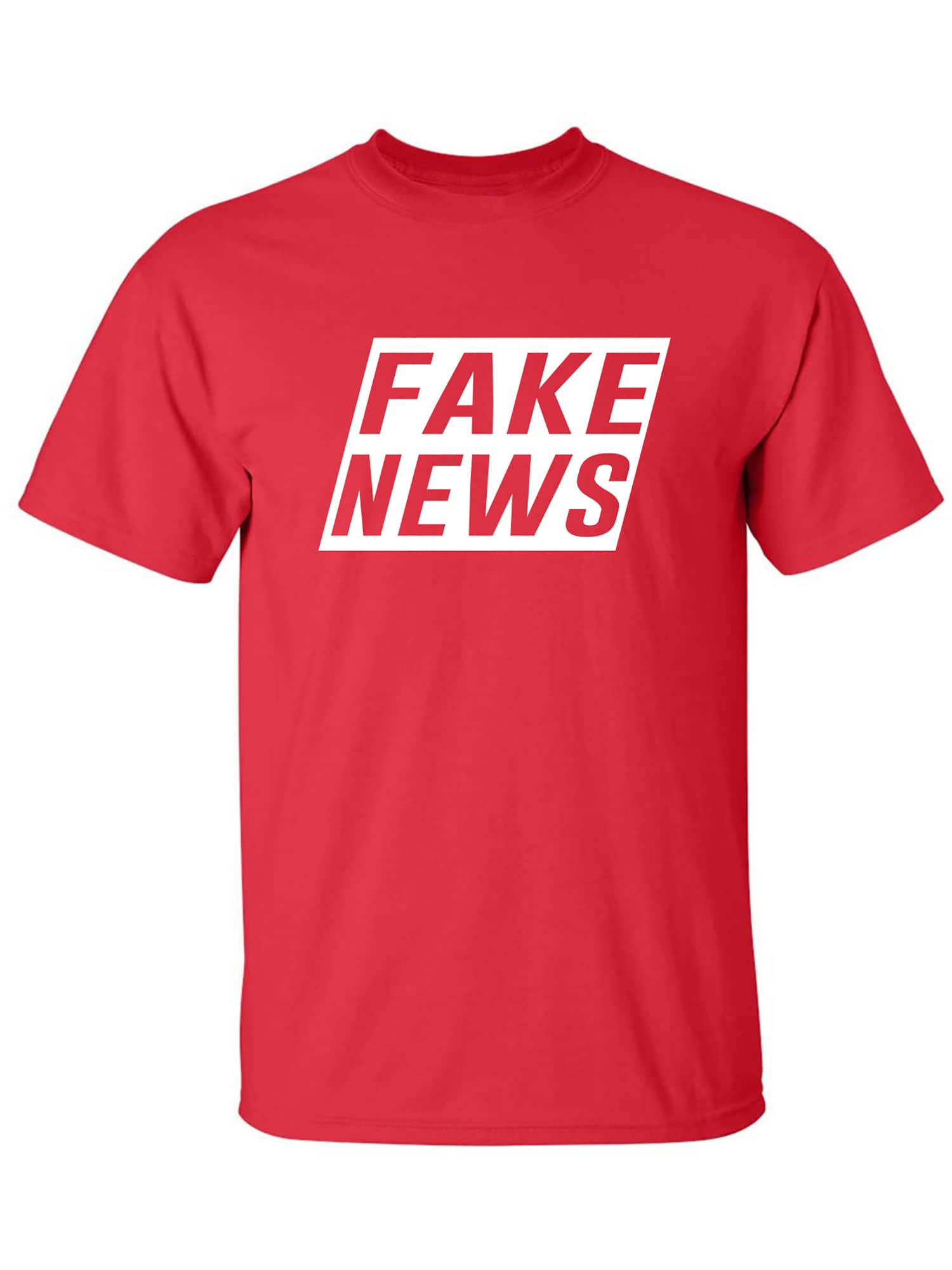 Zerogravitee Fake News Sarcastic Adult T-Shirt - Funny Political Statement Tee for Men & Women - Perfect for Protests, Parties & Casual Wear
