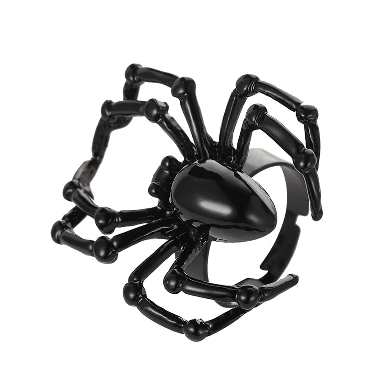 Spooky Halloween Spider & Wolf Rings Set - 2PCS Scary Cosplay Jewelry for Halloween Party, Costume Accessories, Gothic Decorations - Perfect for Halloween Decor, Cosplay Events & Themed Parties