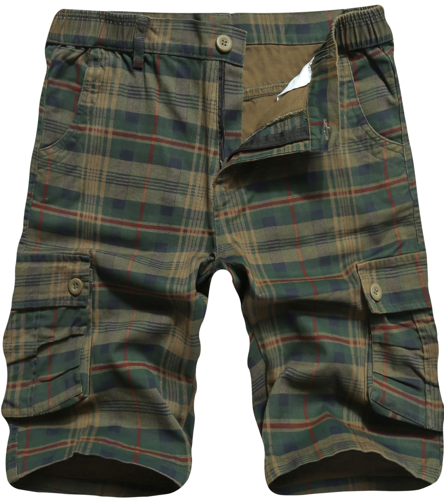 APTRO Men's Cargo Shorts - Camo Casual Shorts with Lightweight & Multi-Pockets for Work, Hiking, Outdoor Activities & Summer Wear
