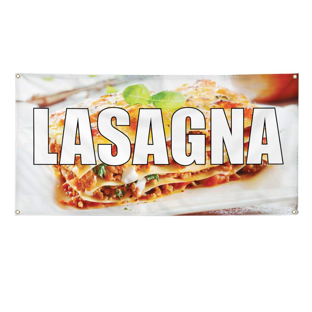 Vinyl Banner Multiple Sizes - 60x144 Inches Outdoor Weatherproof Sign with 10 Grommets for Restaurant, Food & Industrial Advertising | Perfect for Yard Signs, Storefront Displays & Event Promotion
