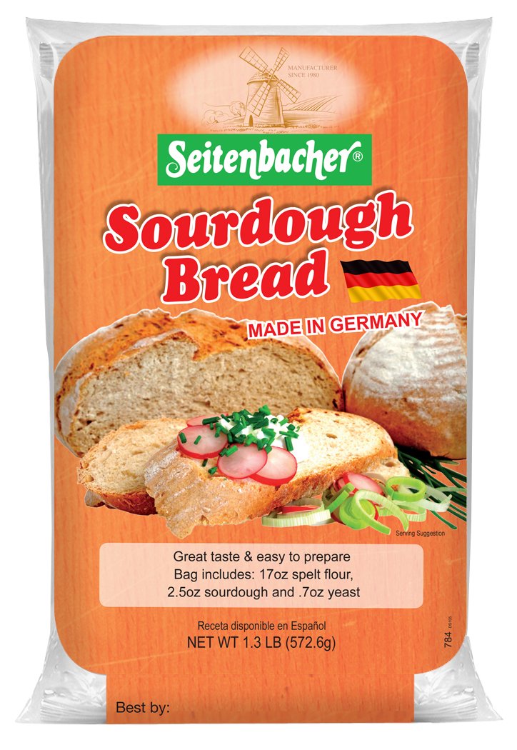 Authentic German Sourdough Bread Mix by Seitenbacher - 1.3lb (6 Pack) | Premium Baking Mix for Homemade Artisan Bread | Perfect for Family Baking, Gifts & German Cuisine
