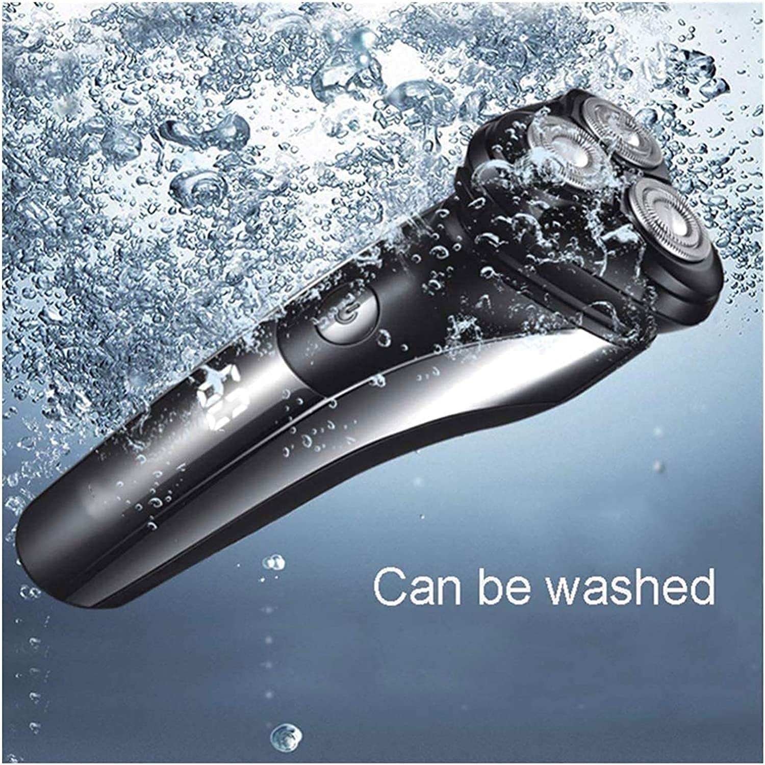 Men's Electric Razor - Rechargeable Rotary Shaver with Washable Head & USB-C Fast Charging (1 Hour) - Perfect for Travel, Daily Shaving & Gift Giving