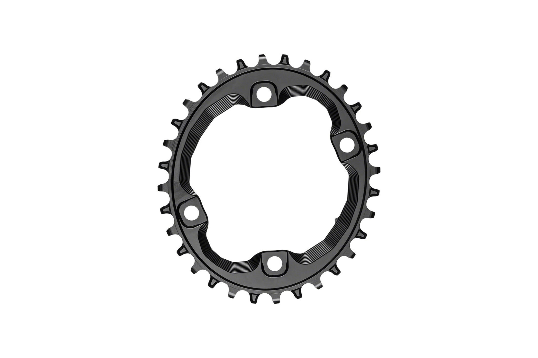 AbsoluteBlack Oval HG+ Chainring for Shimano 96x4 BCD - High-Performance Bike Chainring for Mountain Biking and Road Cycling