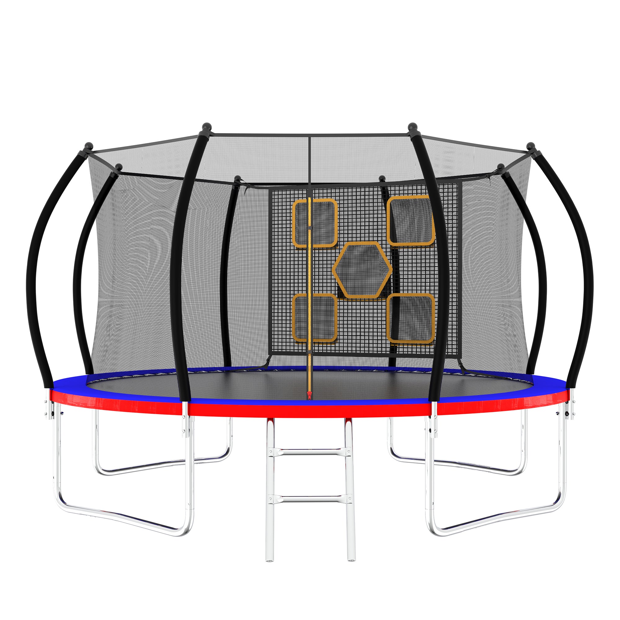 12FT Trampoline with Safety Enclosure & Ladder - ASTM Approved Outdoor Trampoline for Kids | Backyard Fun, Exercise & Family Recreation