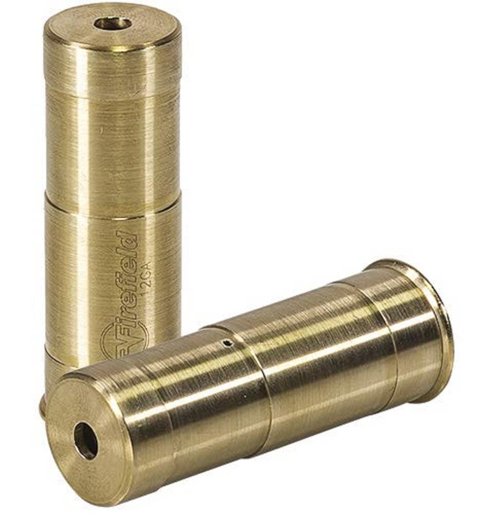 Firefield 12GA In-Chamber Brass Boresighter with Red Laser - Perfect for Shotgun Sight Alignment & Zeroing at the Range or Hunting