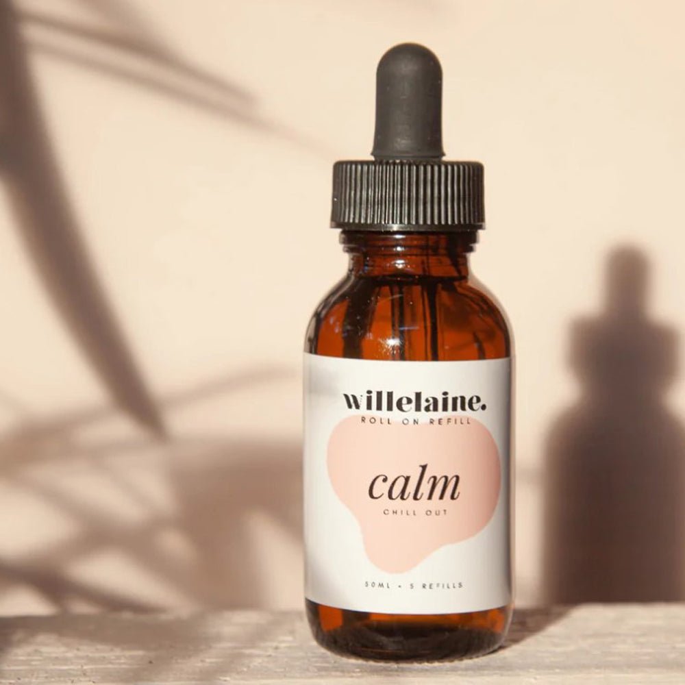 Calm Roll On Essential Oil Refill - Lavender & Chamomile Blend for Stress Relief & Relaxation - Perfect for Home, Office & Travel Use