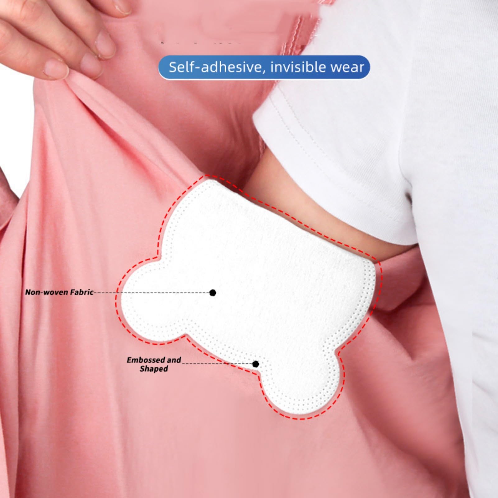 20 Pcs Mini Underarm Sweat Pads for Women - Invisible Sweat Block Pads, Travel Essentials, Odor Control & Comfort - Perfect for Camping, College Dorm, Gym & Daily Use