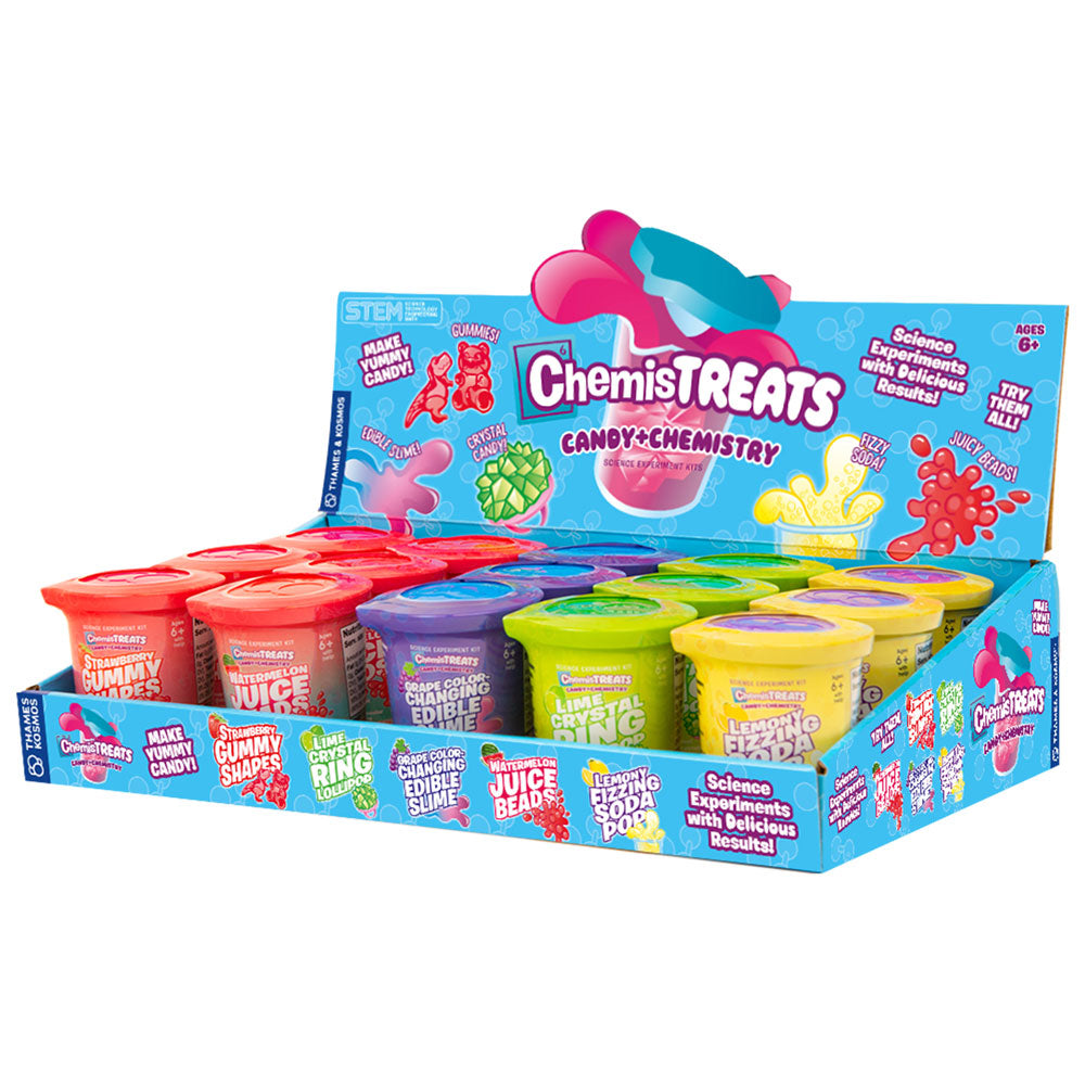 ChemisTreats! Candy Chemistry Science Kit - Fun & Educational STEM Toy for Kids (Display of 15) - Perfect for Birthday Parties, Classroom Activities & Science Experiments