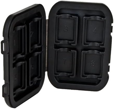 Delkin SD Card Storage Totes - Waterproof & Shockproof Memory Card Organizer Case for Camera, GoPro, DSLR - Perfect for Travel, Photography & Outdoor Adventures (Black)