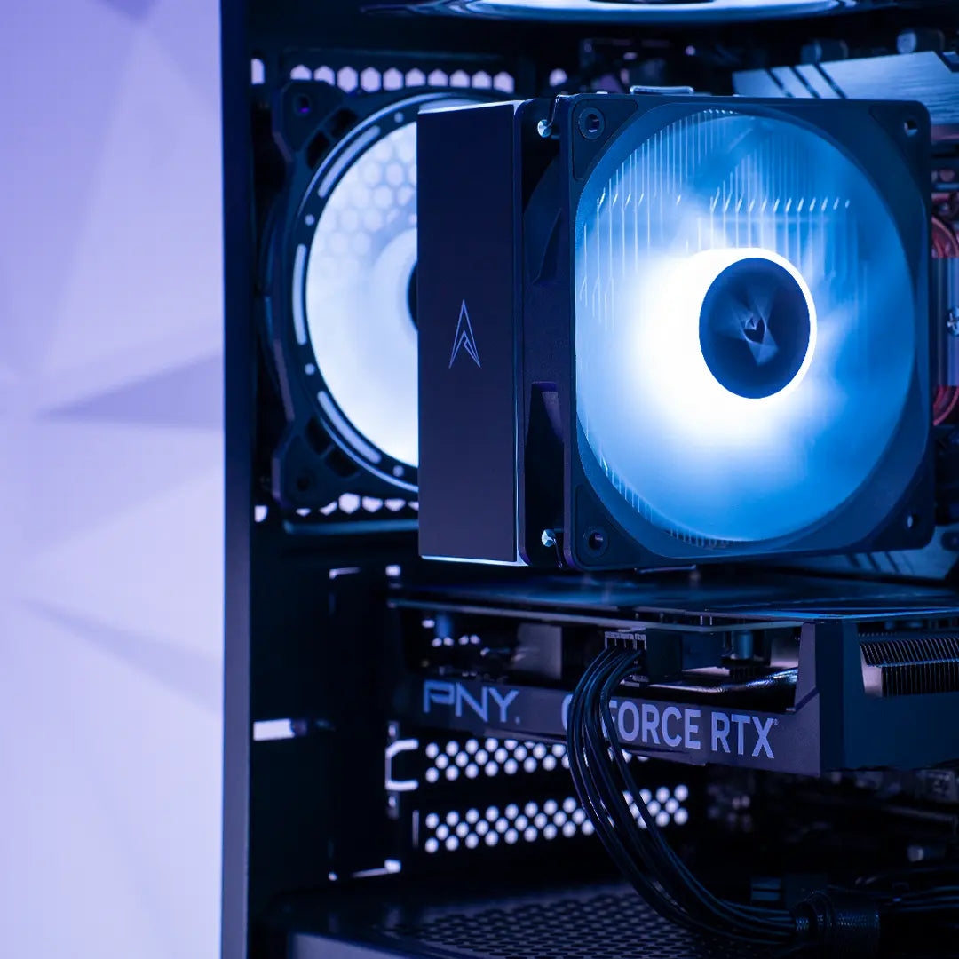 Allied Stinger RTX 4060 Gaming Desktop PC with AMD Ryzen 5 5500 Processor - High Performance 1080p/1440p Gaming, Streaming & Content Creation (Black) | Perfect for Esports, VR & Home Office Setup