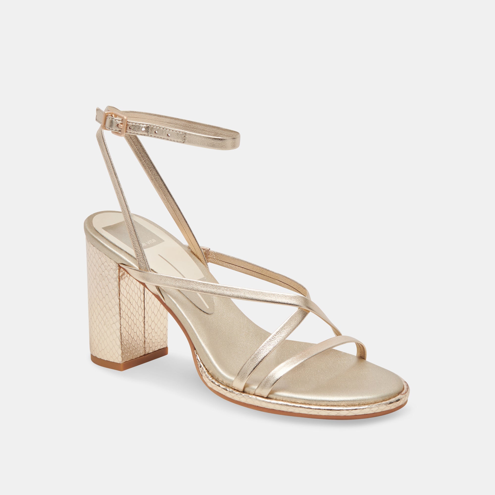 BARLY HEELS Light Gold Metallic Leather Women's High Heels - Elegant Party Shoes for Weddings, Prom & Evening Events