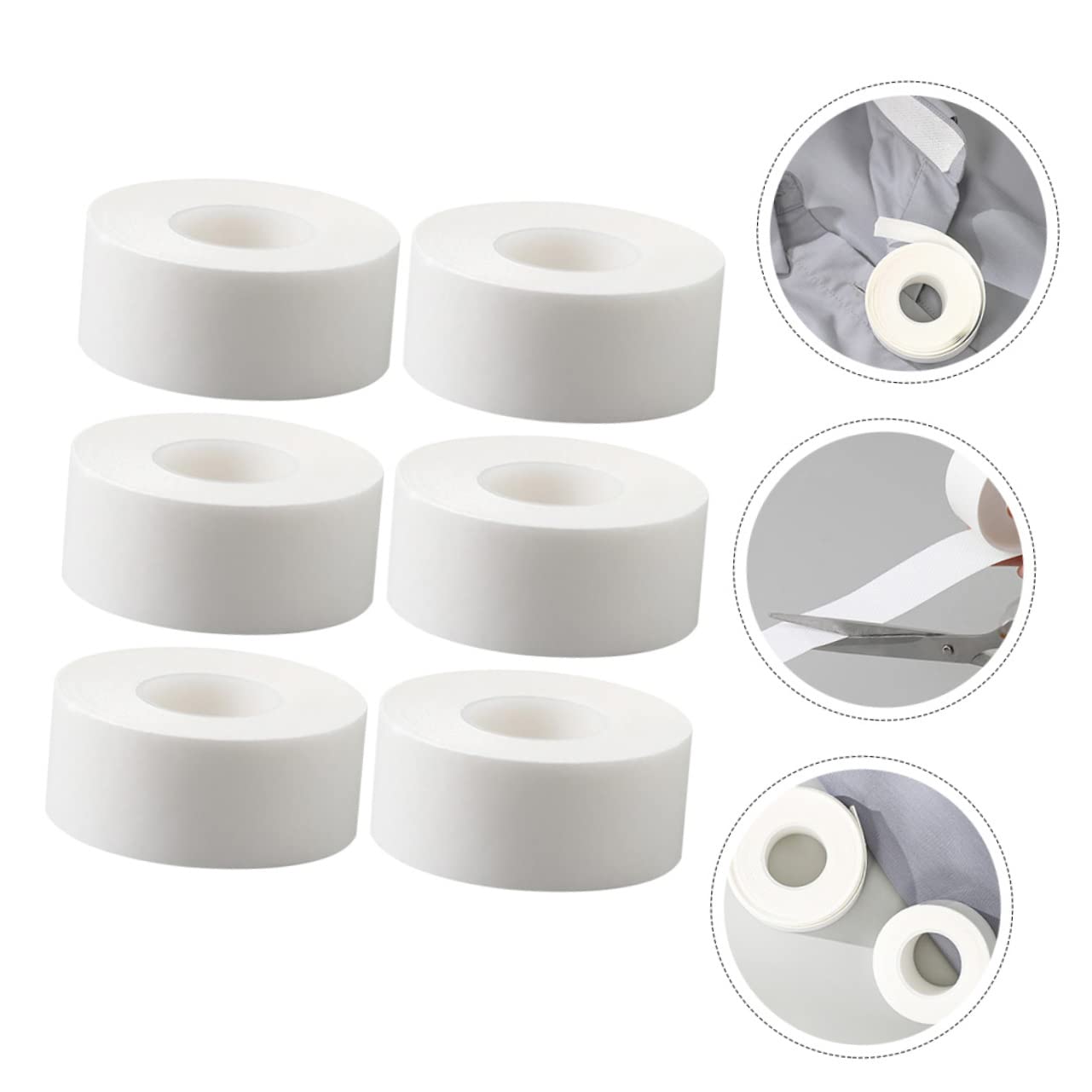 6 Rolls Collar Sticker Wipes - Double Sided Sweatproof Tape for Clothes, Hats & Accessories | Non-Woven Fabric Sweat Protector | Perfect for Sports, Work & Daily Wear to Prevent Stains & Odor