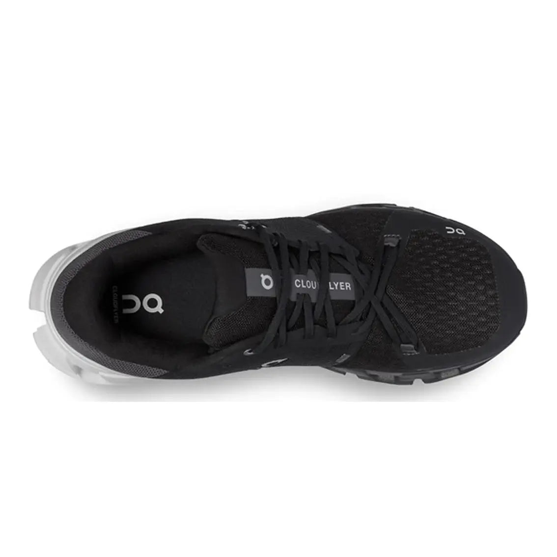 Women's On Running Cloudflyer 4 Wide Running Shoes - Black & White | Lightweight Cushioned Sneakers for Road Running, Jogging & Gym Workouts