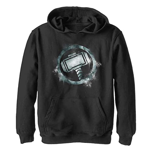 Marvel Kids' Thor Logo Spray Hoodie - Superhero Costume & Casual Wear for Boys & Girls