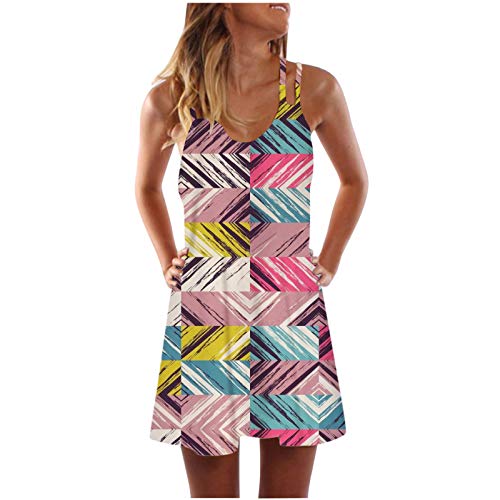 2023 Women's Bohemian Summer Dresses - Casual Floral Printed Sundress for Beach, Vacation & Outdoor Activities (Multicolor, Size L)