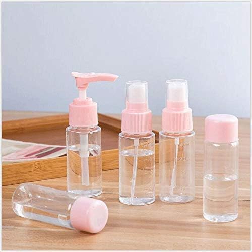 MAX HOME Plastic Travel Cosmetic Bottles Set - Leak-Proof Squeeze Spray Bottles for Makeup, Skincare & Toiletries | Portable Liquid Containers for Shampoo, Lotion & Essential Oils | Perfect for Travel, Gym & Home Use