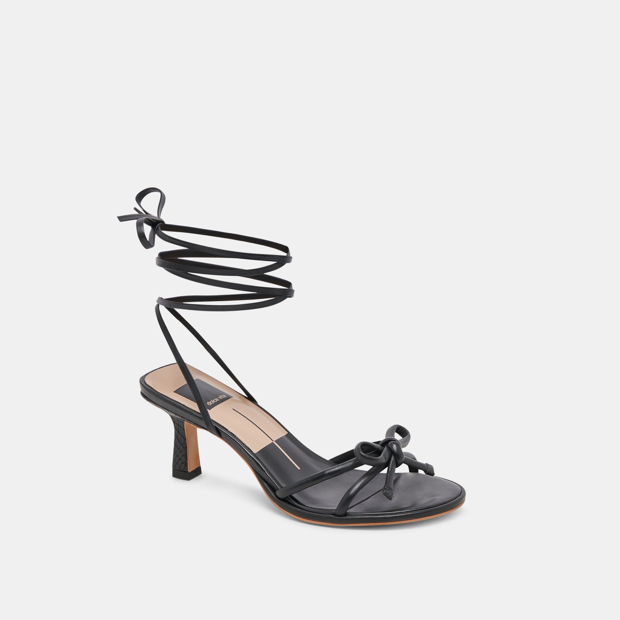 MAISON Black Leather Heels for Women - Elegant High Heel Pumps for Office, Party & Evening Wear | Comfortable Dress Shoes for Formal Occasions