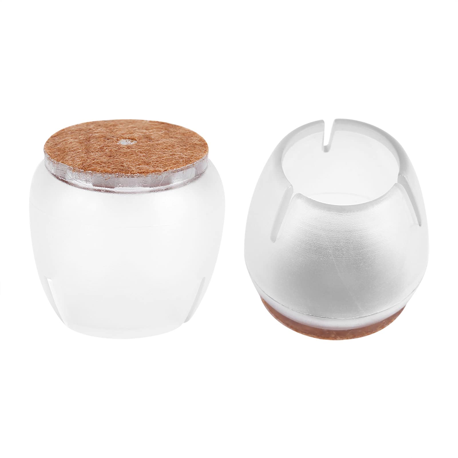 Tyenaza 16-Piece Clear PVC Furniture Leg Caps - Non-Slip Chair & Table Leg Protectors for Hardwood Floors (Fits 12-16mm Diameter) - Perfect for Dining Tables, Office Chairs & Home Furniture Protection