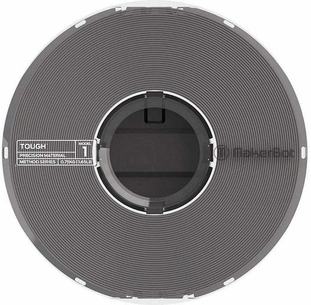 MakerBot Tough Precision Filament Spool for Method 3D Printer - Slate Gray, 0.75kg/1.65lb - High-Quality ABS Material for Professional 3D Printing, Engineering Prototypes & Durable Functional Parts