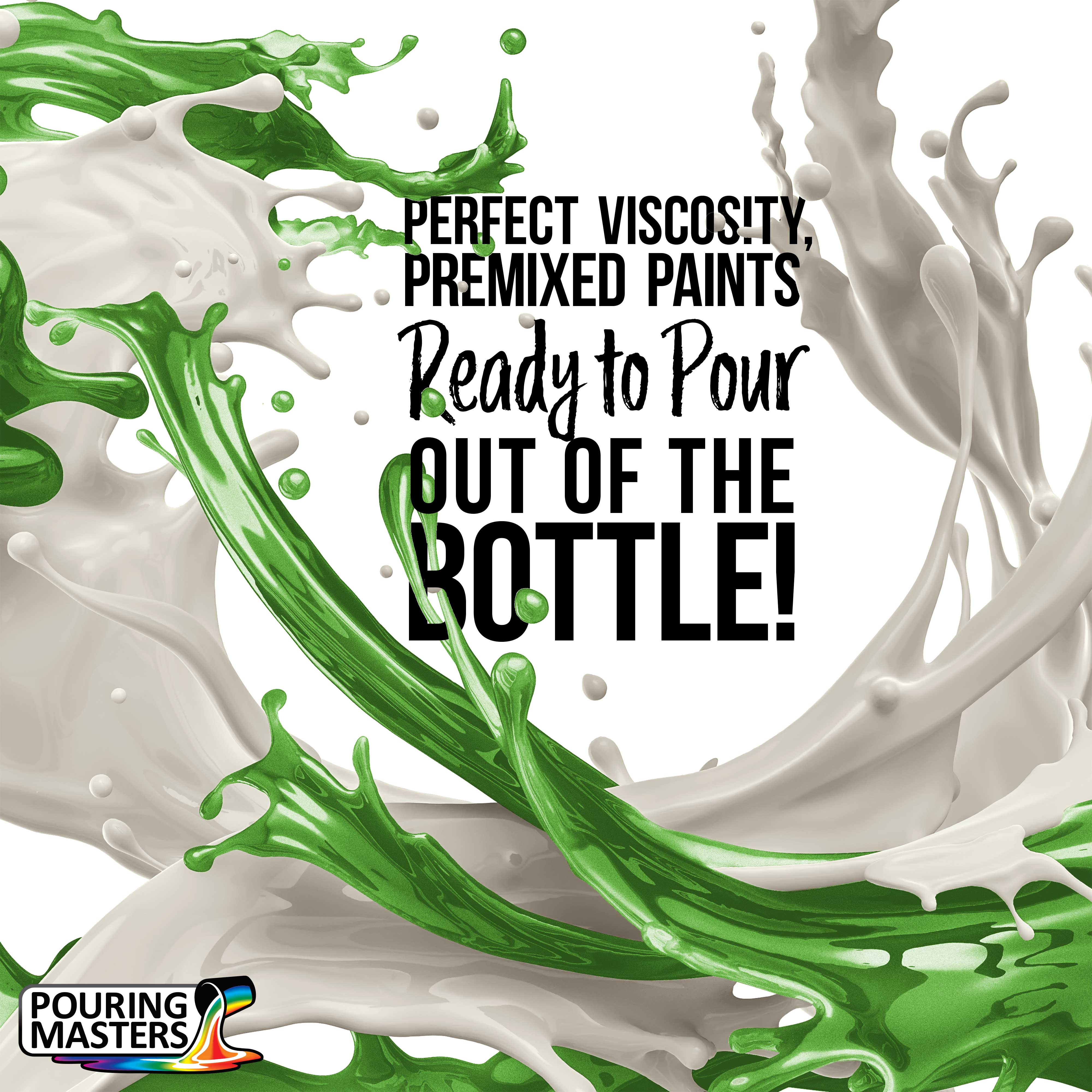 Premium Vivid Jade Metallic Pearl Acrylic Pouring Paint - 32oz Ready-to-Use Water-Based Art Supplies for Canvas, Wood, Crafts, Tiles & Rocks | Perfect for DIY Home Decor, Abstract Art & Creative Projects