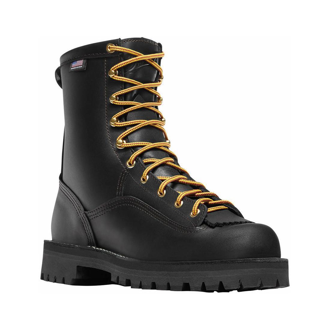 Rain Forest 8 Unisex Work Boots - Waterproof Black Safety Shoes for Construction, Hiking & Outdoor Work | Durable Non-Slip Work Boots for Men & Women