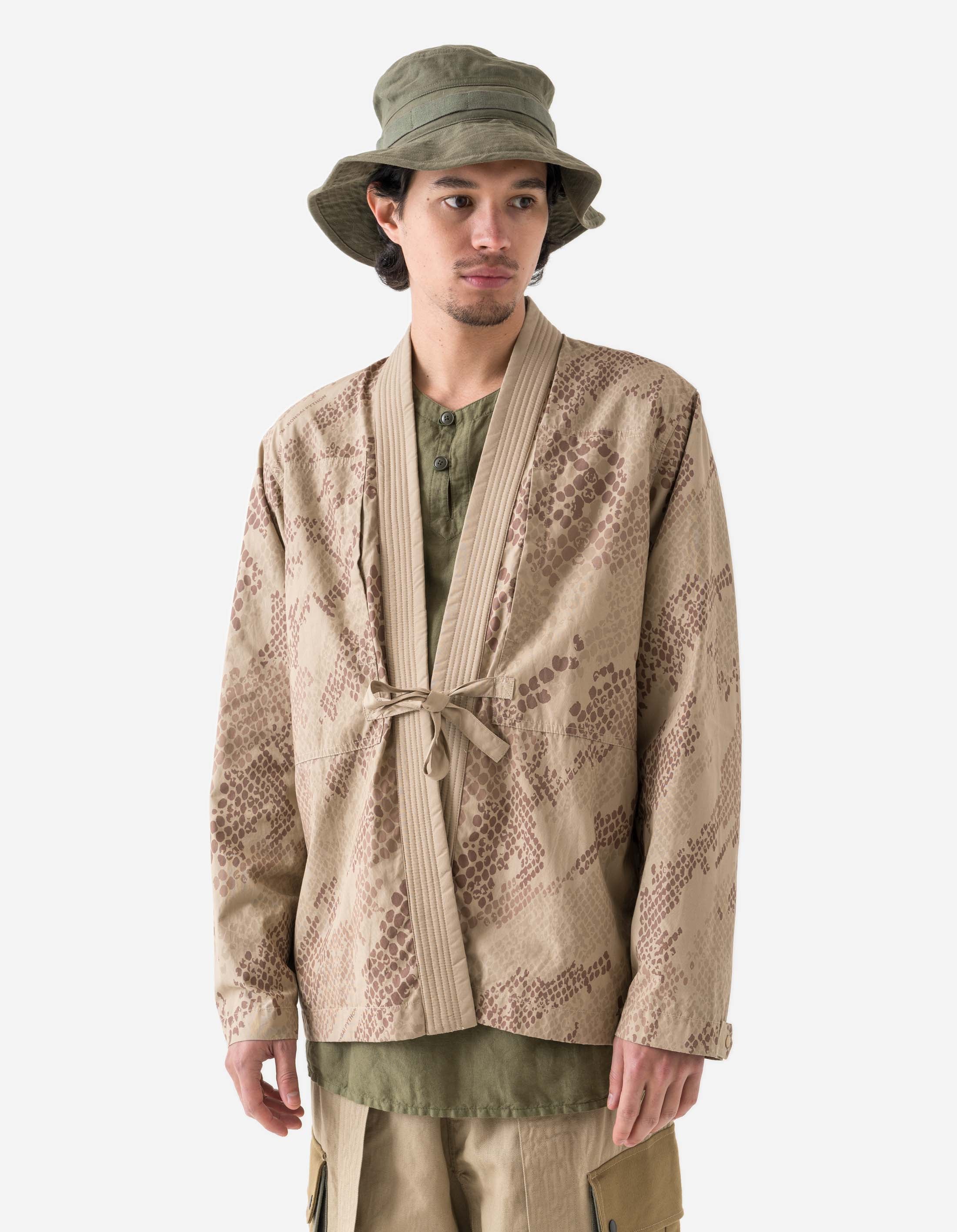 6073 Bonsai Python Camo Hanten Shirt - Desert Camouflage Japanese Style Jacket for Men | Streetwear, Cosplay & Outdoor Fashion