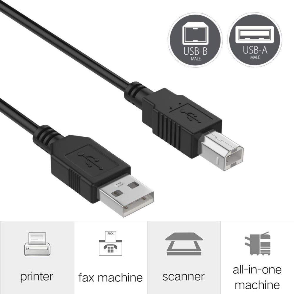 6ft USB Cable for Numark NS6/NS7 DJ Controller - PC/Laptop Replacement Cord for DJ Mixing