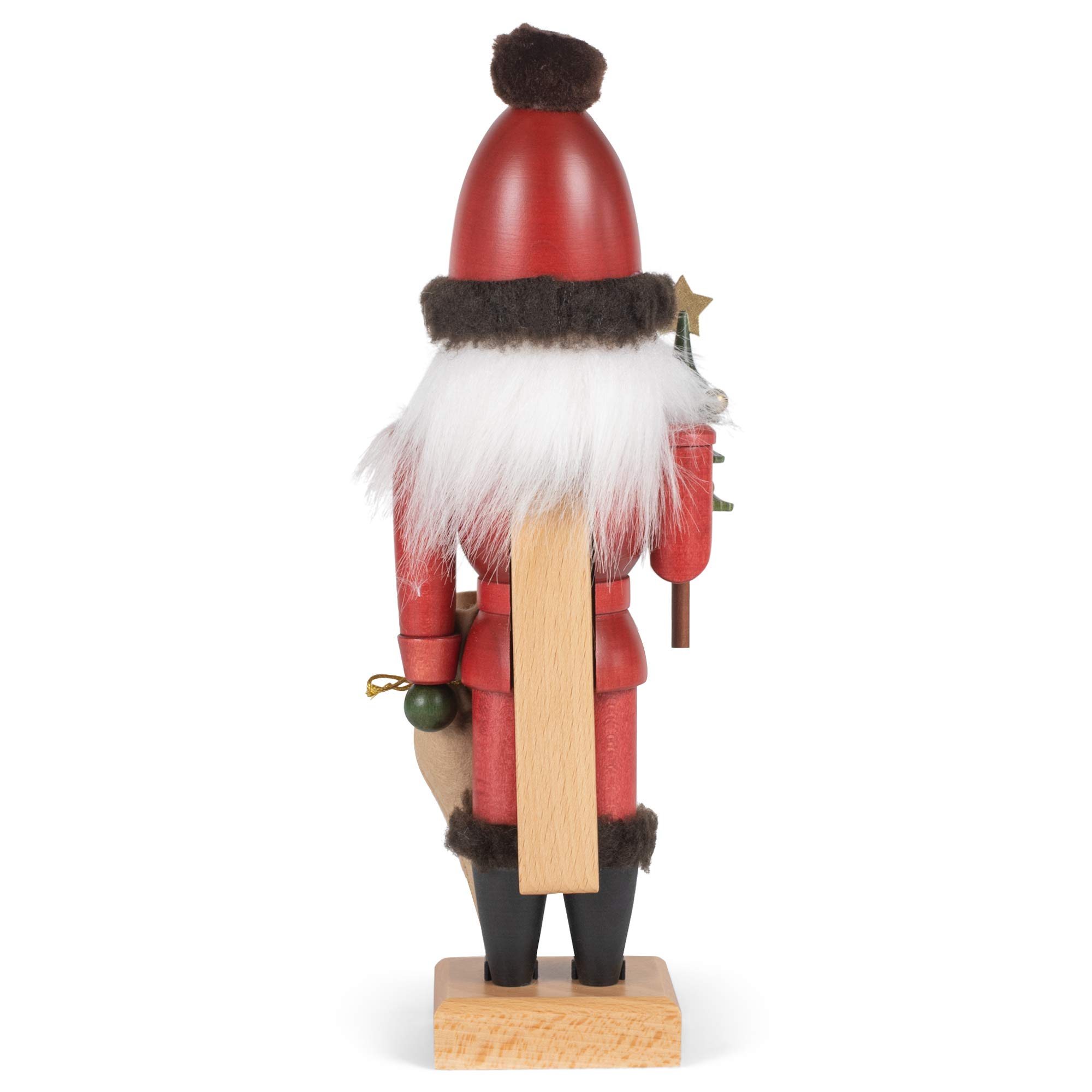 Christian Ulbricht Red Santa Nutcracker - Handcrafted German Christmas Decoration for Holiday Tree & Festive Home Decor