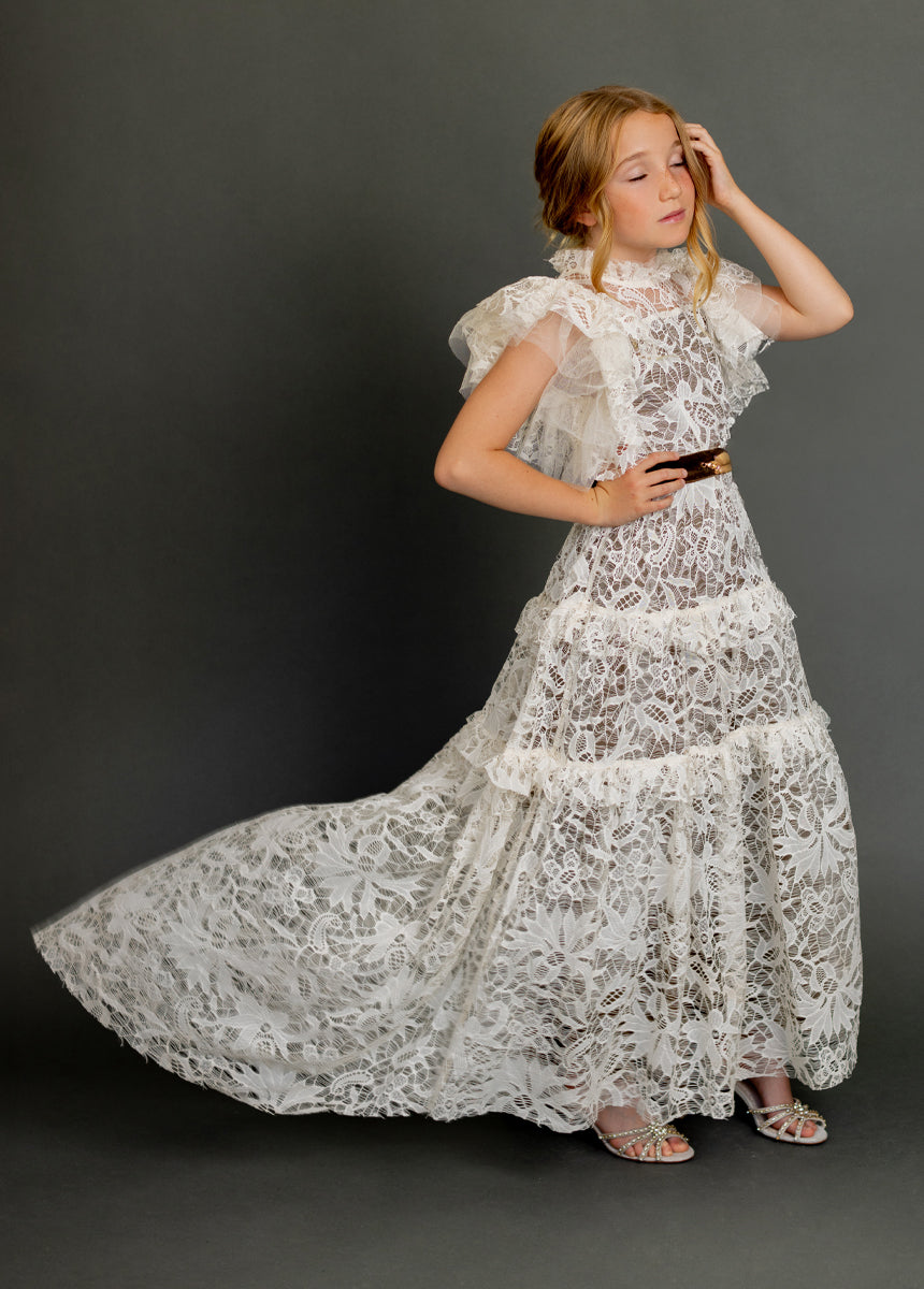 Alethea Impact Dress in Cream - Elegant Women's Midi Dress for Casual & Formal Occasions | Perfect for Weddings, Parties & Office Wear