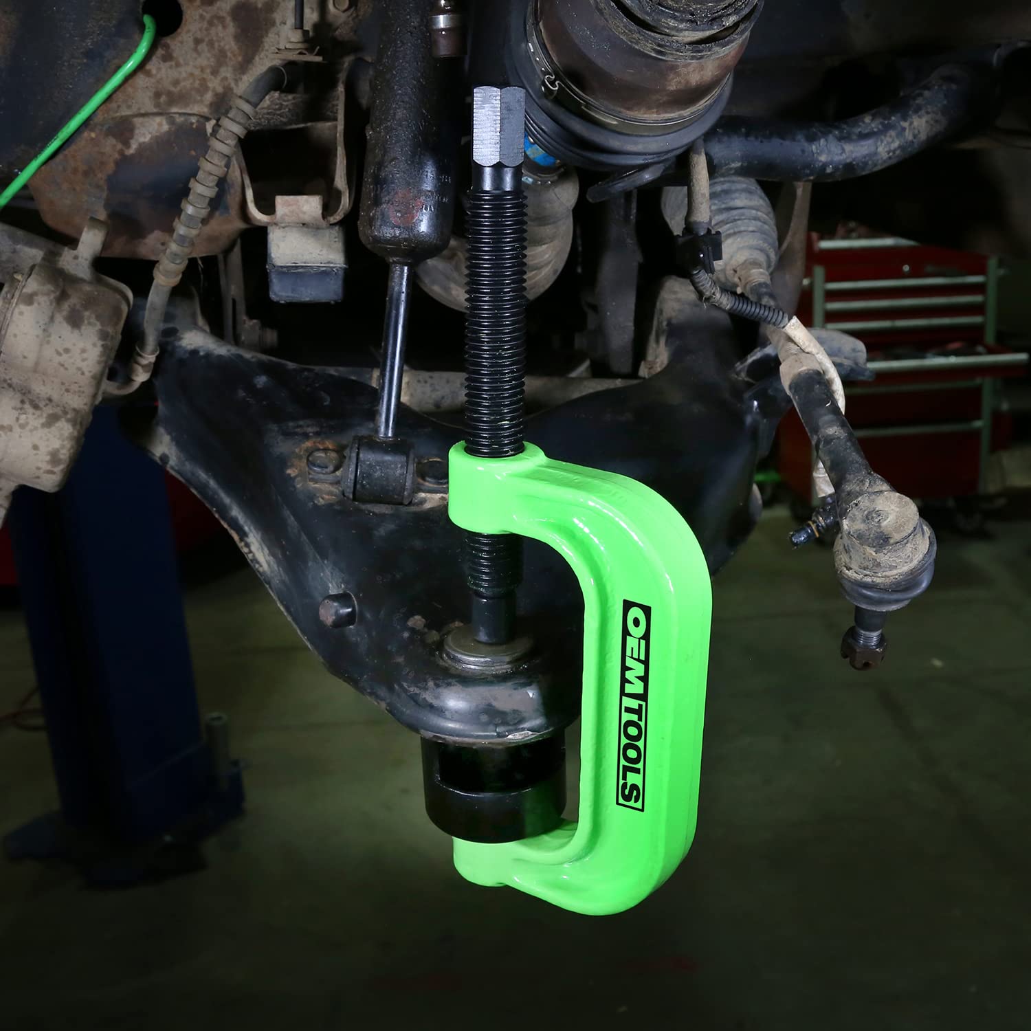 OEMTOOLS 25105 XL C-Frame Ball Joint Press Kit - Heavy Duty Ball Joint Removal Tool for Trucks & SUVs - Extended Reach for Large Adapters - Perfect for Auto Repair Shops & DIY Mechanics