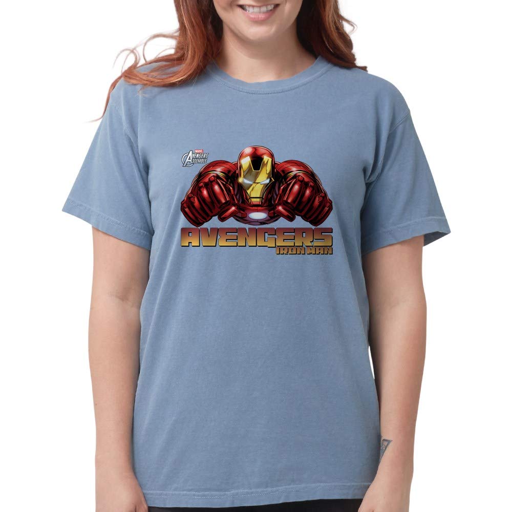 Iron Man Fists Women's Comfort Colors T-Shirt - Superhero Graphic Tee for Marvel Fans, Casual Wear & Comic Con Outfits
