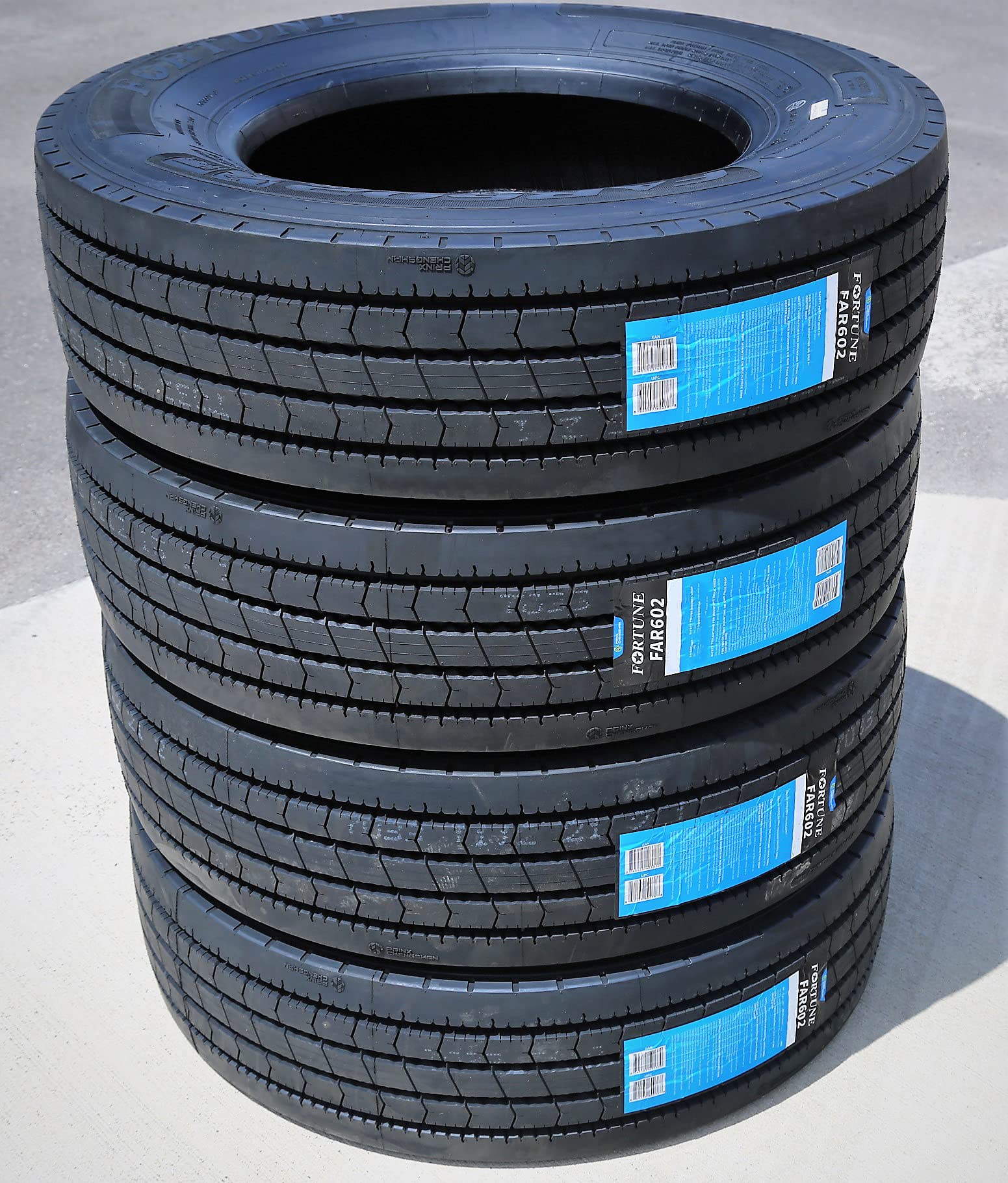 FAR602 215/75R17.5 135/133L H Commercial Truck Tire - Heavy Duty All-Season Tires for Semi Trucks & Trailers - Ideal for Long Haul Transport & Highway Driving